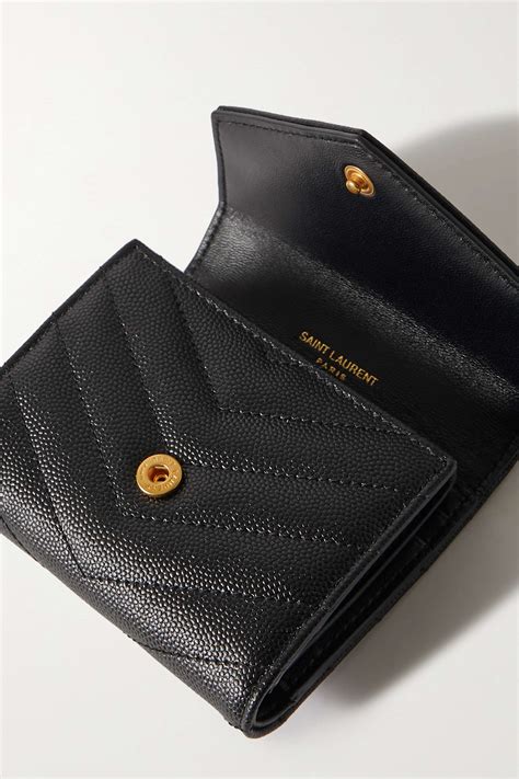 SAINT LAURENT Cassandre quilted leather wallet 